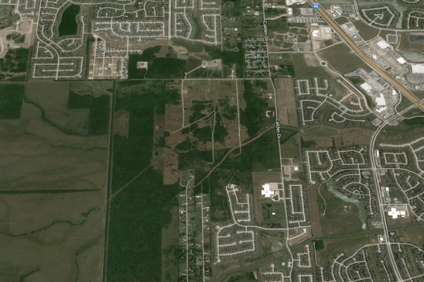 Αεροφωτογραφία της "κοιλάδας του θανάτου" στο Τέξας