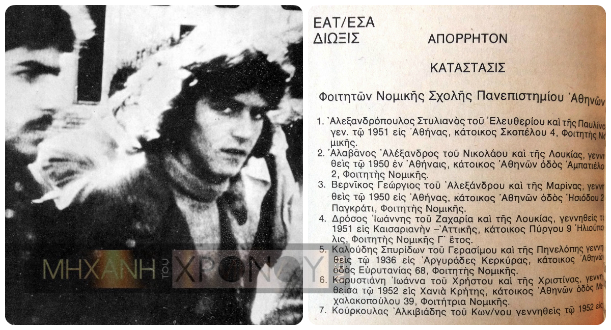 Η λίστα των φοιτητών που η χούντα έδωσε εντολή να μην πάρουν πτυχίο. Ποιοι αναφέρονται στο απόρρητο έγγραφο της ΕΣΑ