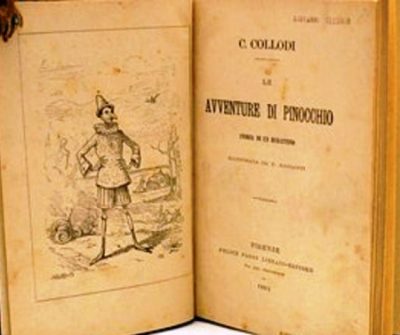 Η πρώτη έκδοση του βιβλίου ''Οι Περιπέτειες Του Πινόκιο''