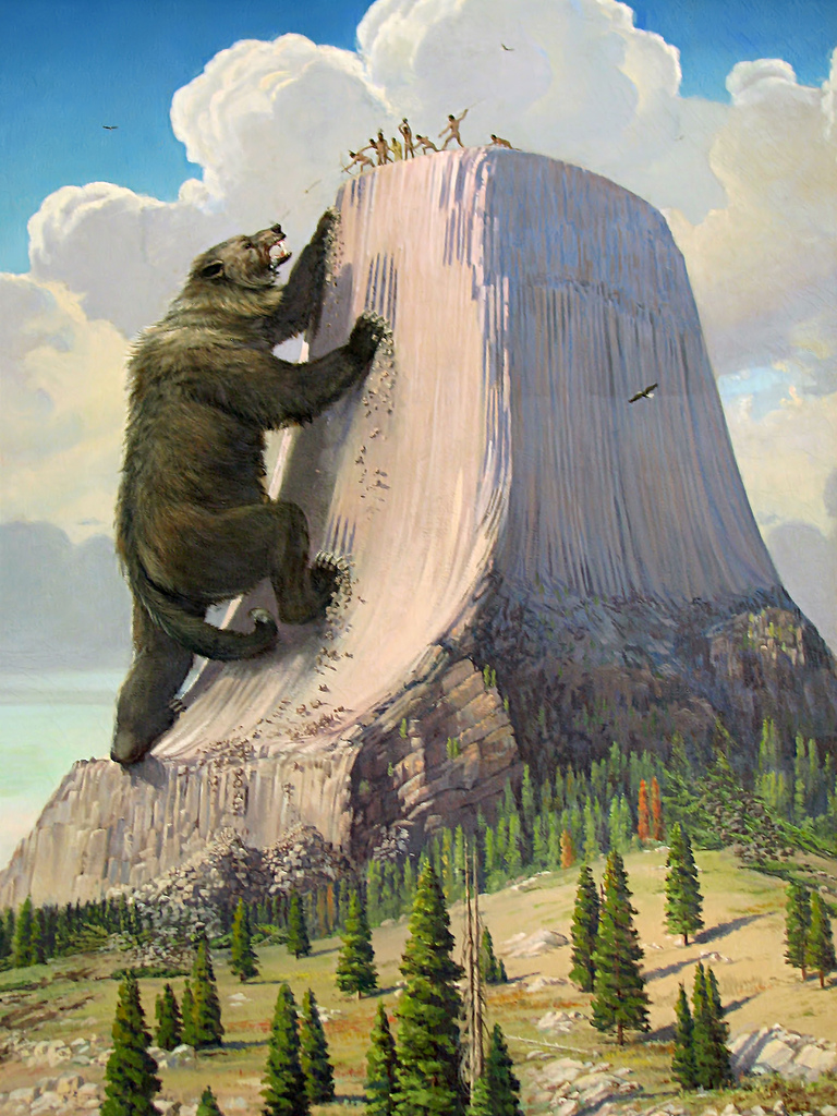 Ο μύθος της αρκούδας. πίνακας του Έρμπερτ Κόλινς 