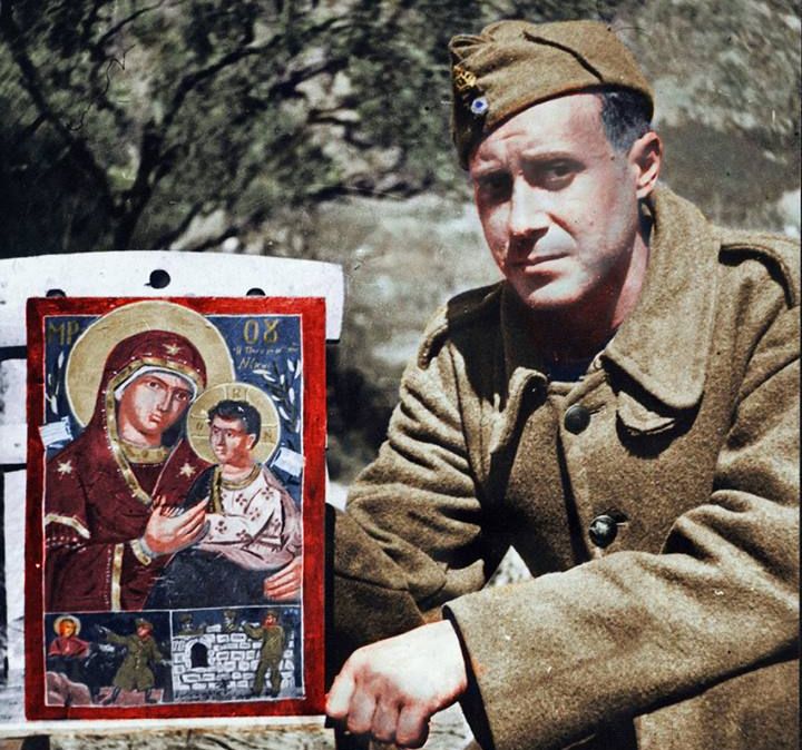 Η "Παναγιά της Νίκης". Η διάσημη εικόνα που ζωγράφισε ο Γιάννης Τσαρούχης  στο μέτωπο. Τι απέγινε το εκκλησάκι που χτίστηκε στο σημείο - ΜΗΧΑΝΗ ΤΟΥ  ΧΡΟΝΟΥ