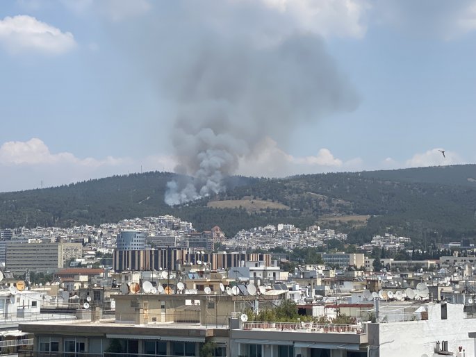φωτιά στο Σέιχ Σου Θεσσαλονίκης