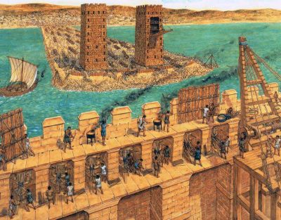 Η πολιορκία της Τύρου από τον Μ. Αλέξανδρο που άλλαξε για πάντα το τοπίο στην περιοχή. Η τεχνητή διάβαση στη θάλασσα, που άντεξε χιλιάδες χρόνια