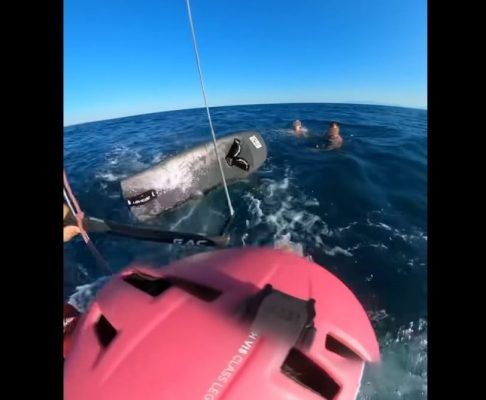 Νεαρός που έκανε kitesurfing έσωσε τουρίστα και τη 10χρονη κόρη του στη Θεσσαλονίκη (βίντεο)